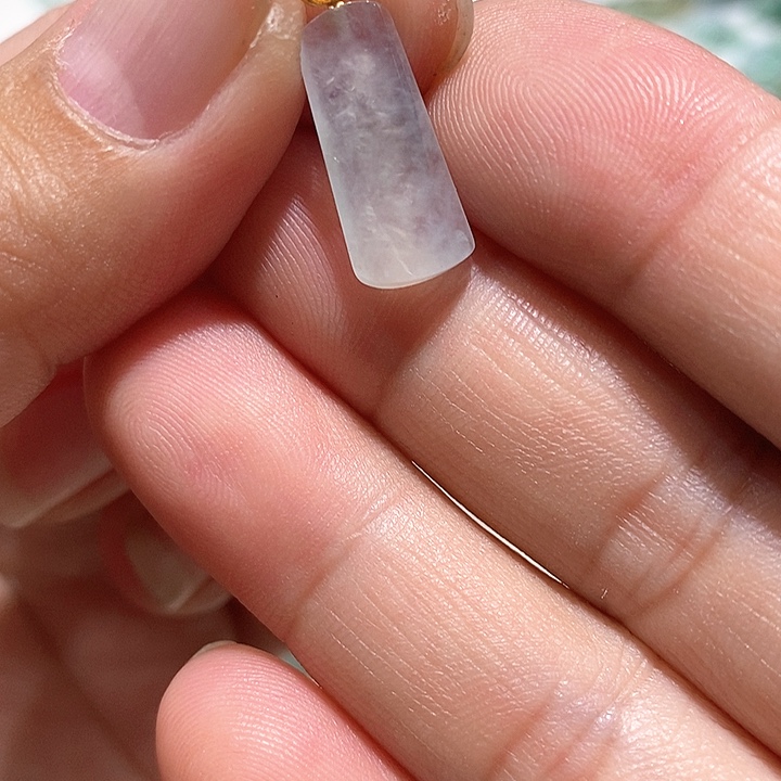 吊坠(不含链)18K金镶嵌翡翠4号