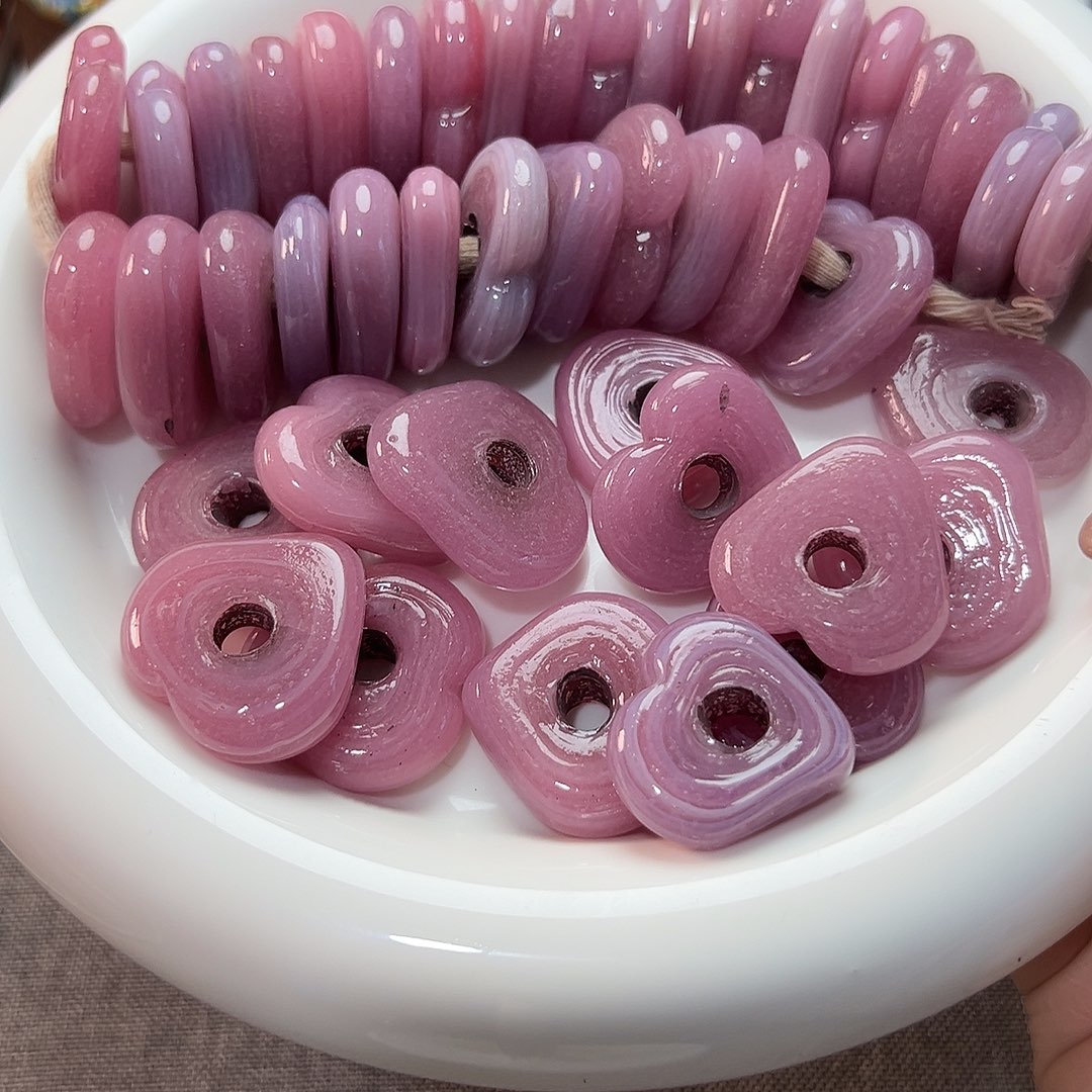 手工艺品琉璃爱心半条