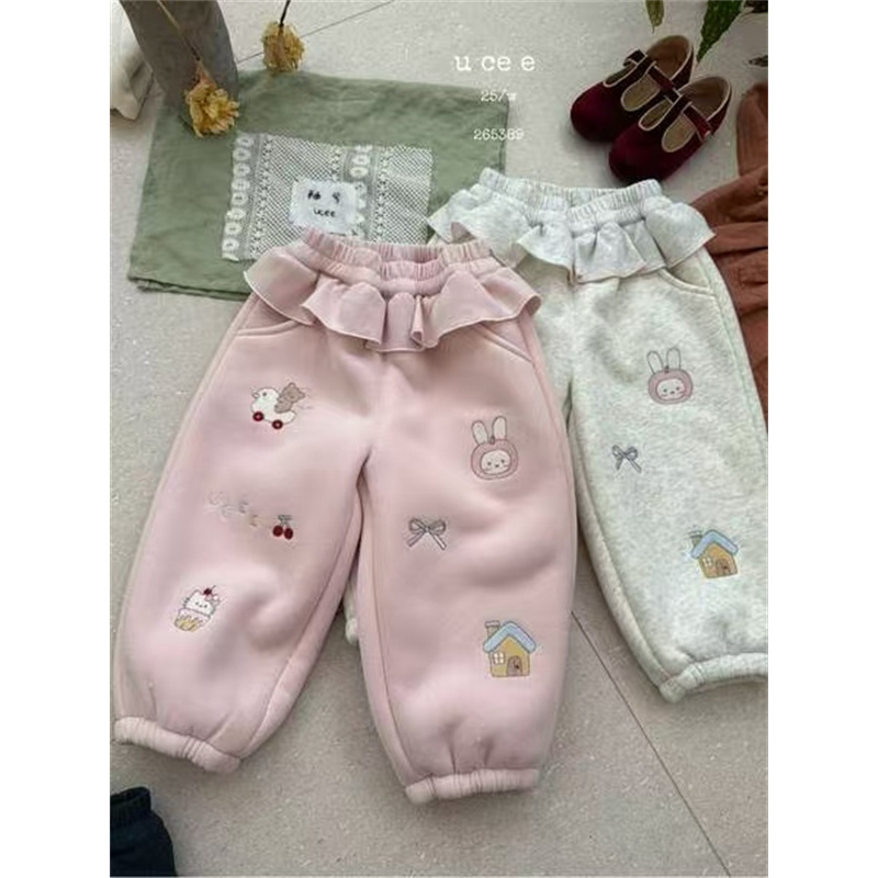 釉兮·25冬~卡通加绒卫裤265389（童装汉服）