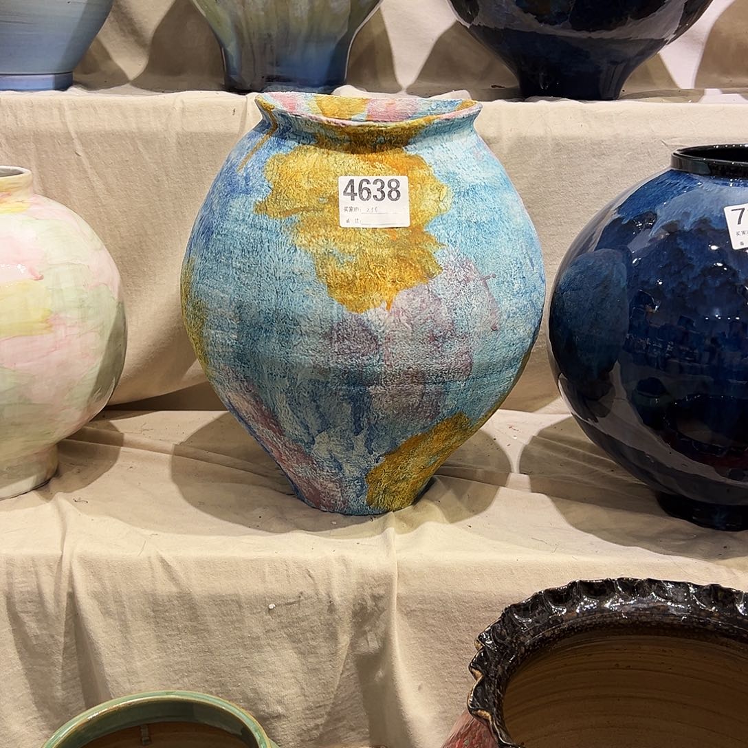 瓶遇****师4638高34口11×14陶瓷花瓶