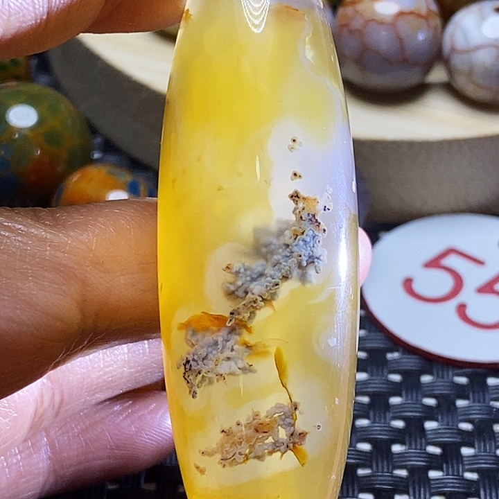 浮***极玛瑙/玉髓未镶嵌颈饰