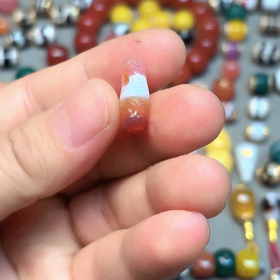 拳***U玛瑙/玉髓未镶嵌隔珠