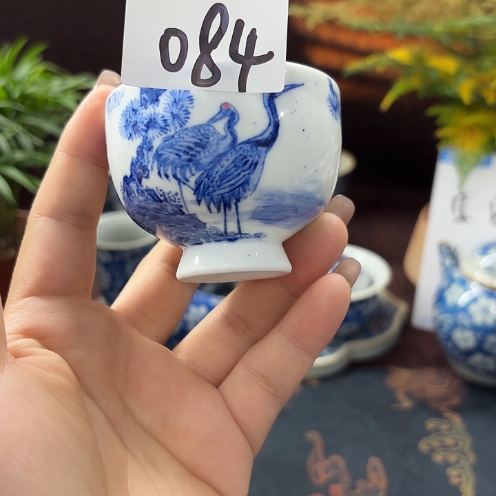 杯子影青·器度景德镇手工手绘茶杯 084