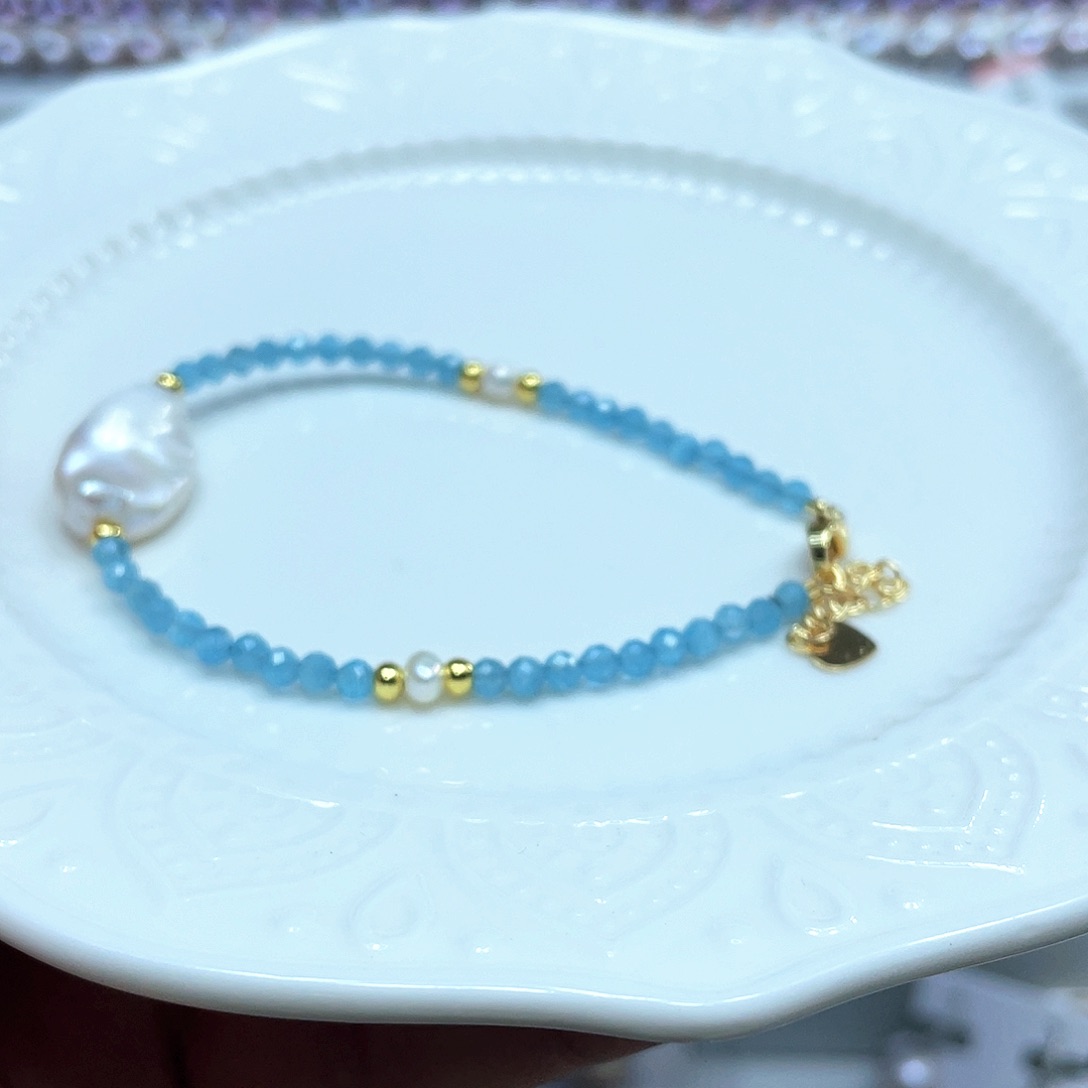 淡水珍珠银S925镶嵌颈饰