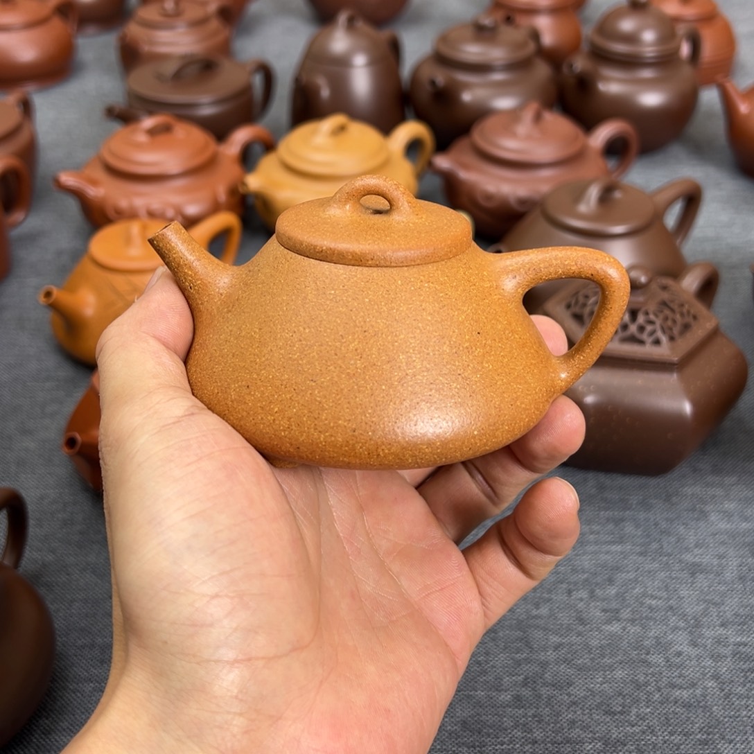 茶壶紫砂黄金段小子冶150ml