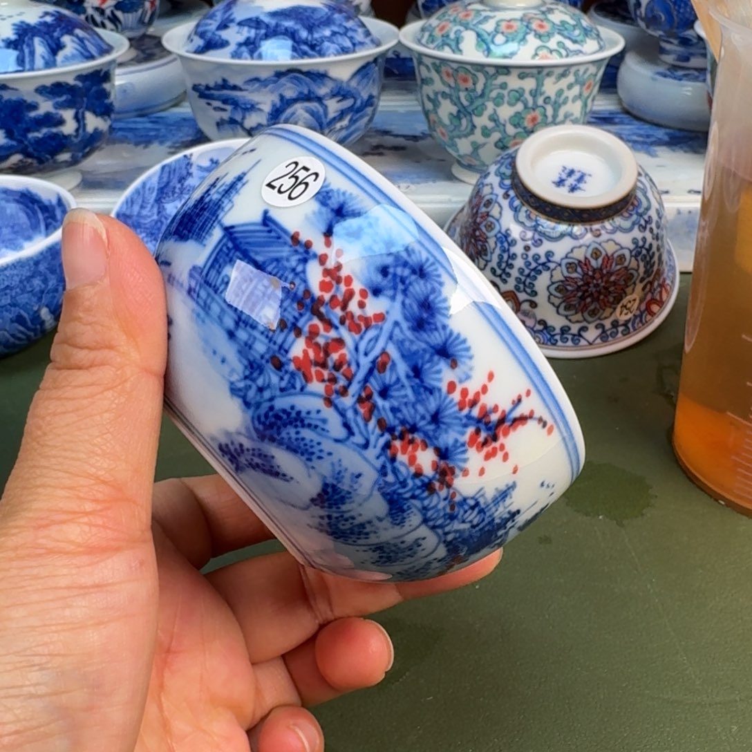 陶景德镇纯手绘茶具圆圆236