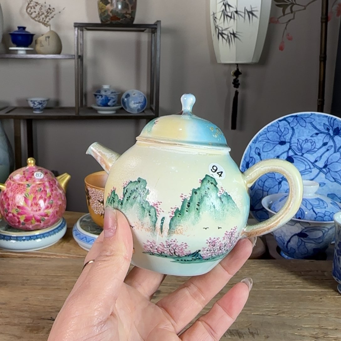 杯景德镇陶瓷柴烧多人