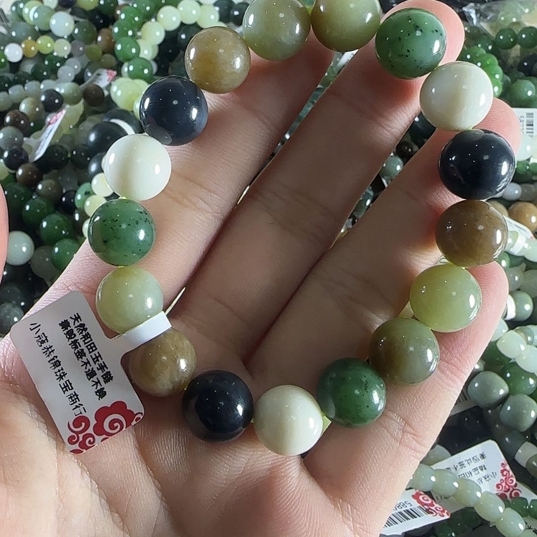 和田玉手链未镶嵌25