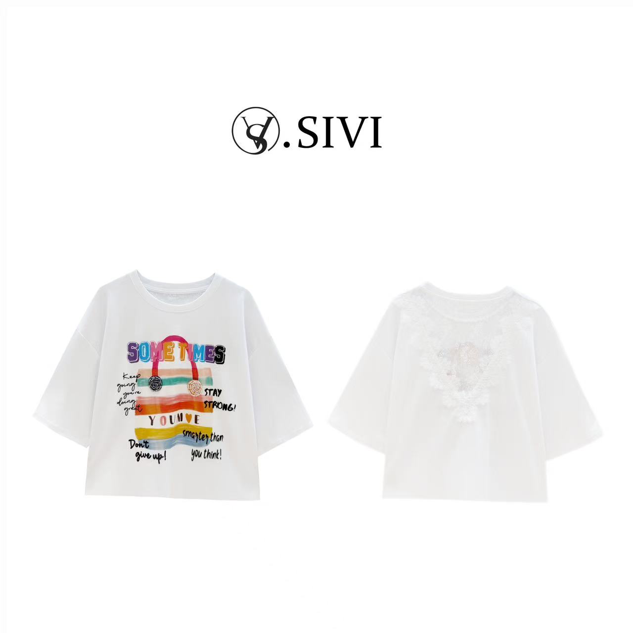 熙薇【彩色包包】2025夏季新款时尚休闲气质T恤上衣H2931