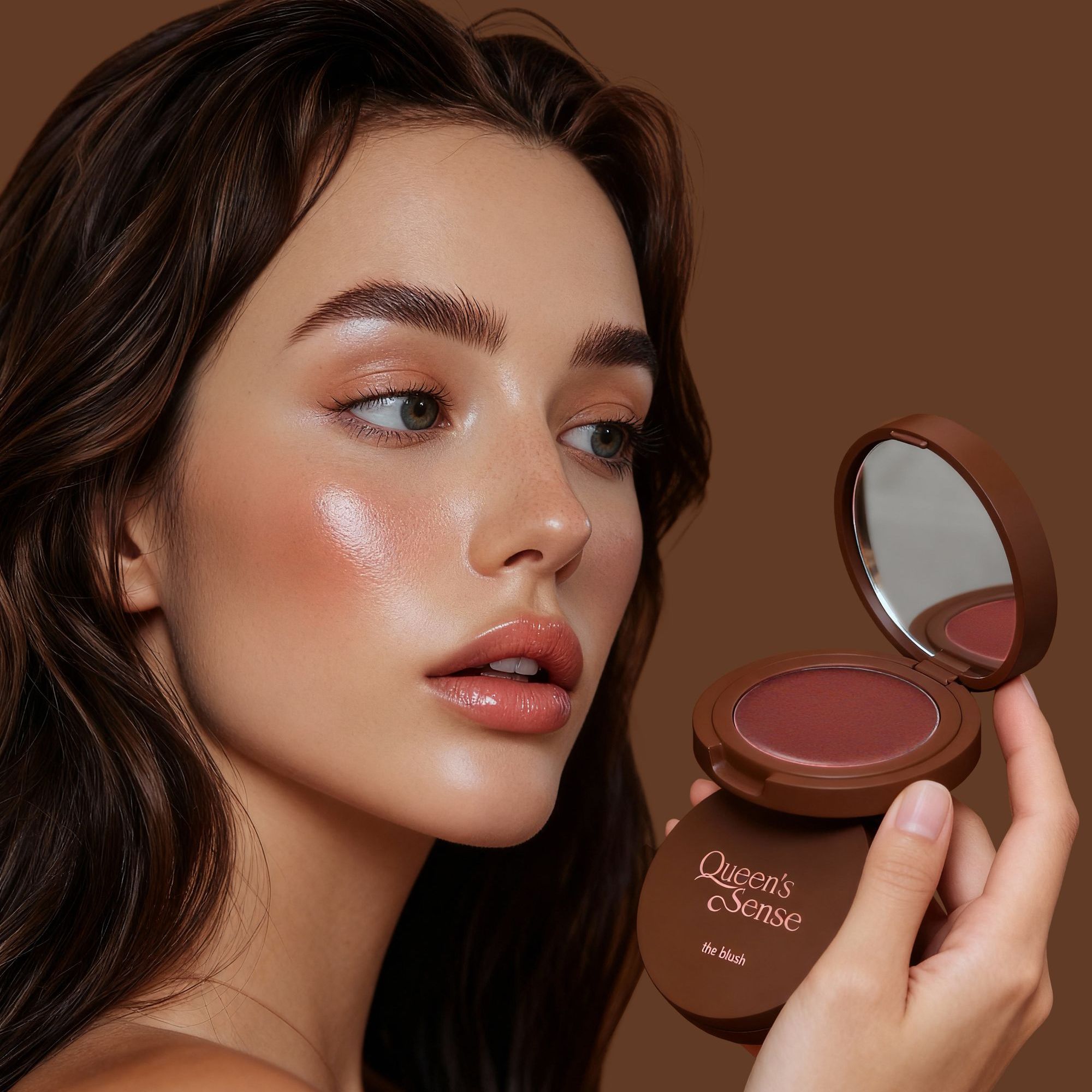 QUEENS SENSE 多用途腮红膏通透高显色一秒融妆一膏多用气质单色