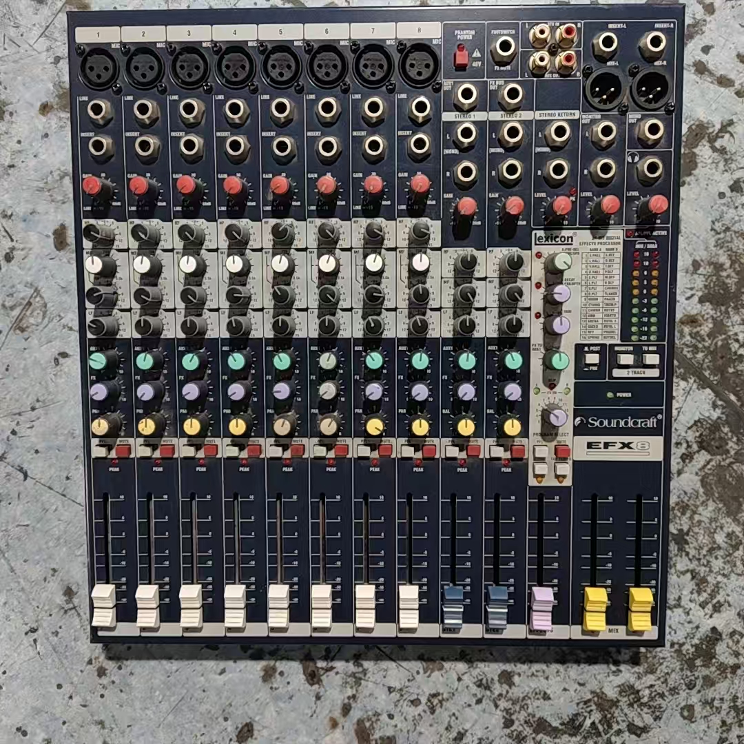 8新 声艺  【声艺 EX8   8路带混响调音台一台】不包邮