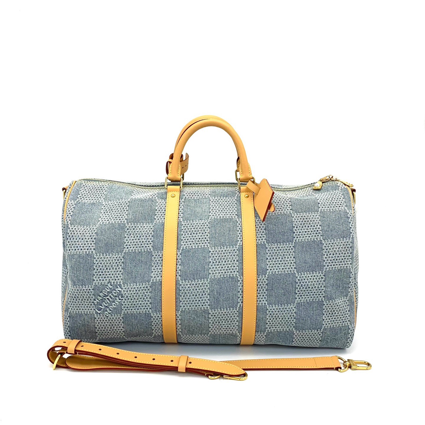 99新 LouisVuitton/路易威登 闲置50丹宁棋盘格旅行袋 尺寸50/29 