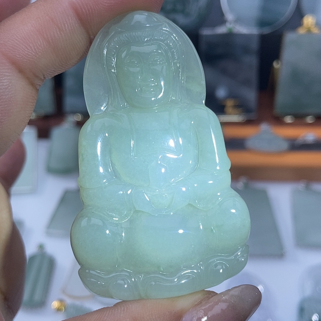 翡翠未镶嵌吊坠(不含链)