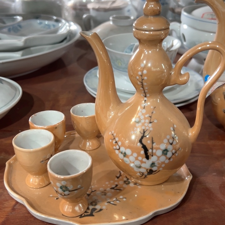 醴陵高温瓷釉上一套有瑕