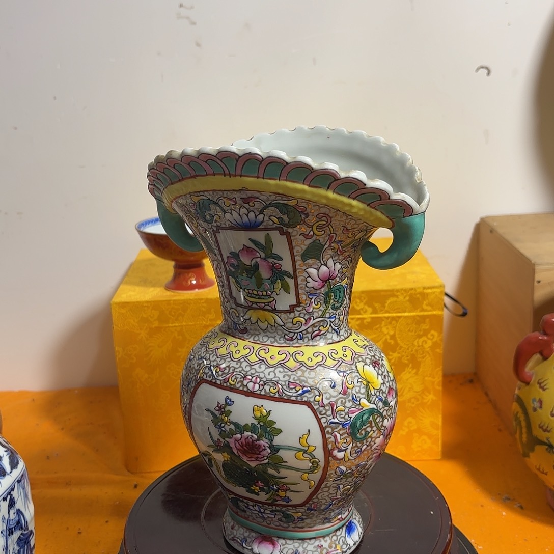 用***1瓷片花瓶摆件222222222