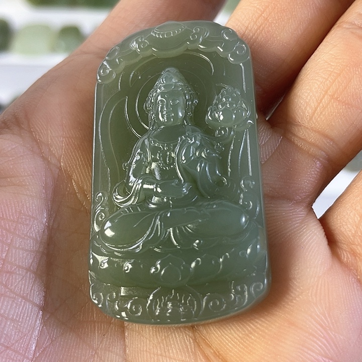 和田玉吊坠(不含链)未镶嵌