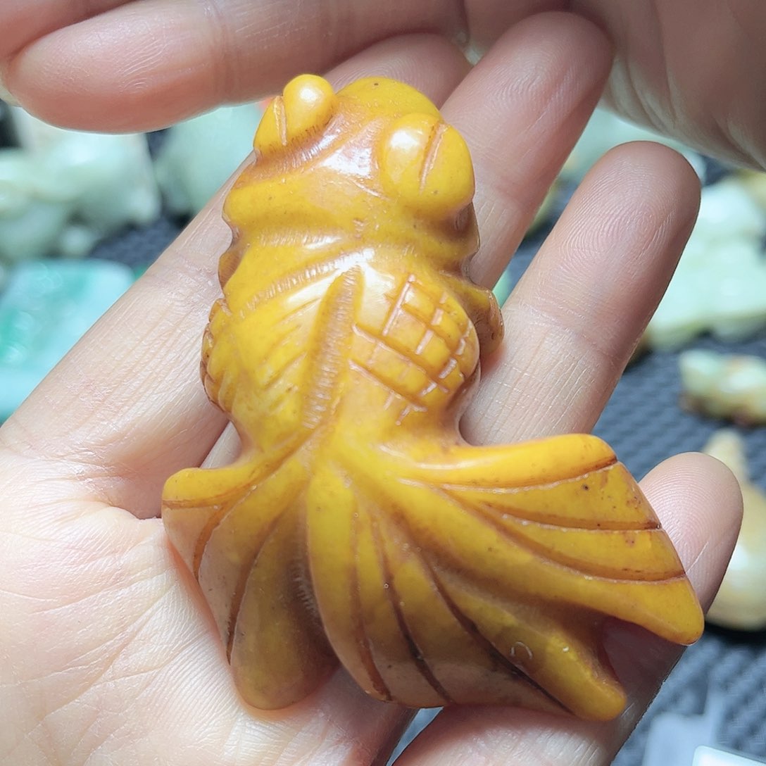 白玉菩提吊坠摆件