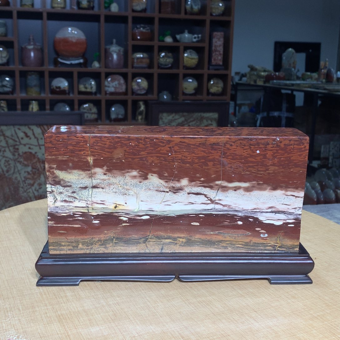 紫砂广西国画石，收藏观赏