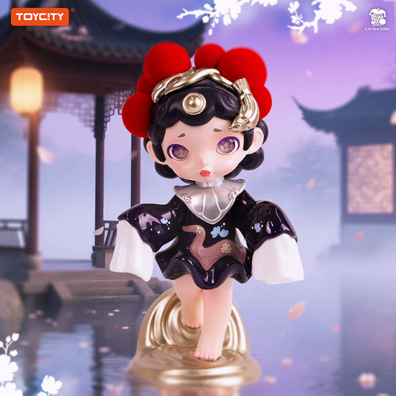 玩具城市Laura花颜鹊舞潮玩手办吊卡收藏桌面摆件国风潮流