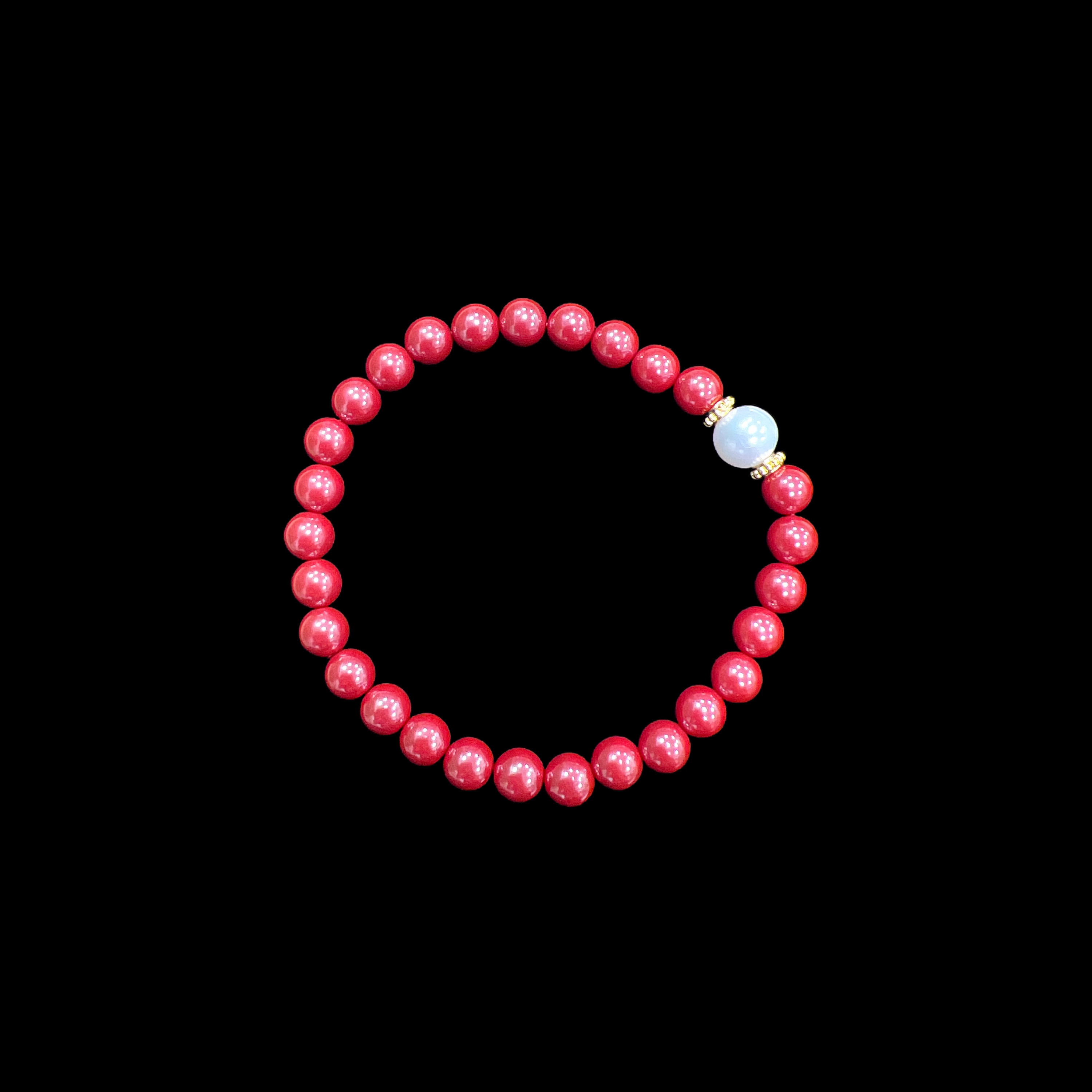 含辰砂工艺品V3394朱砂手串孤品