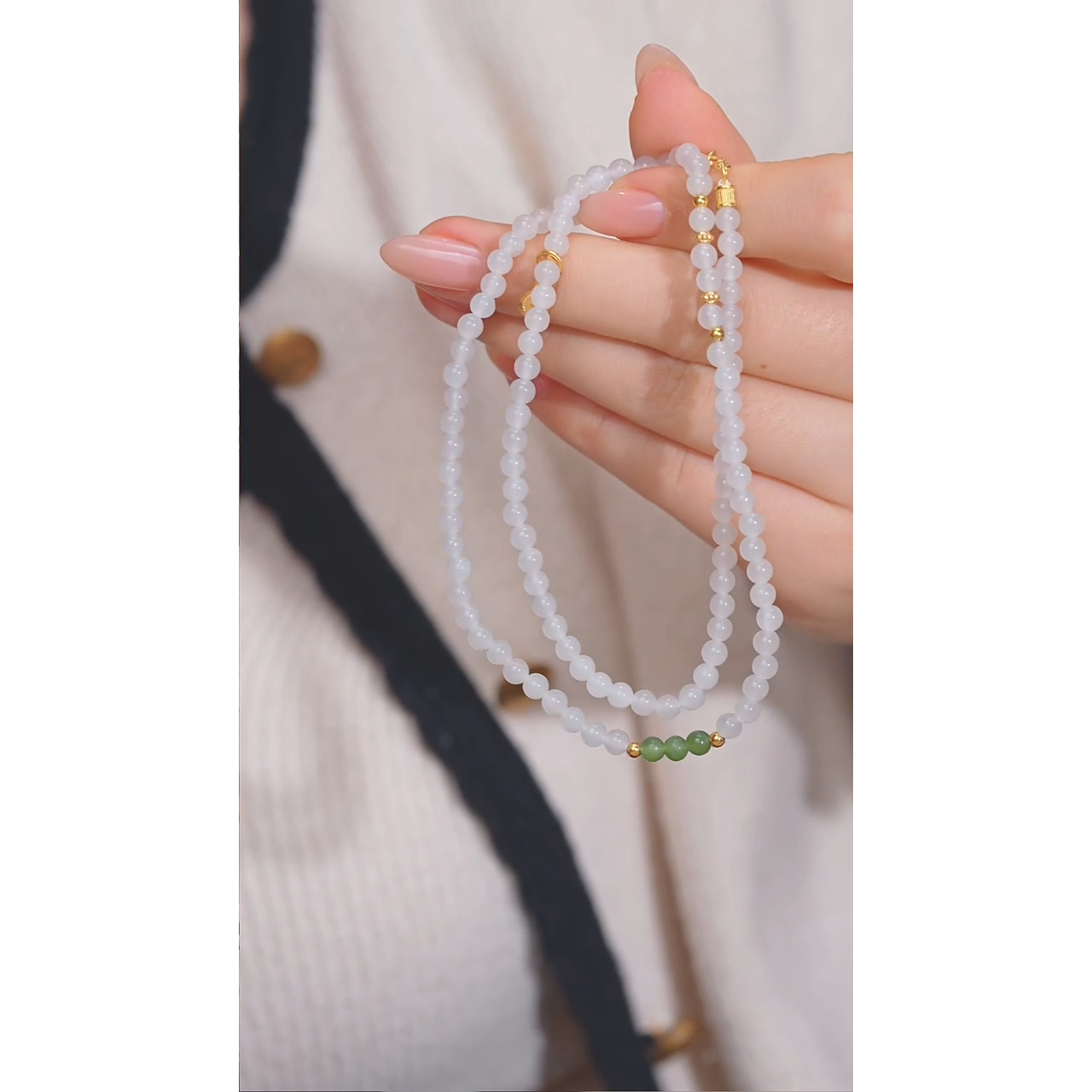 和田玉项链未镶嵌（二）卡4-5 @@N3533