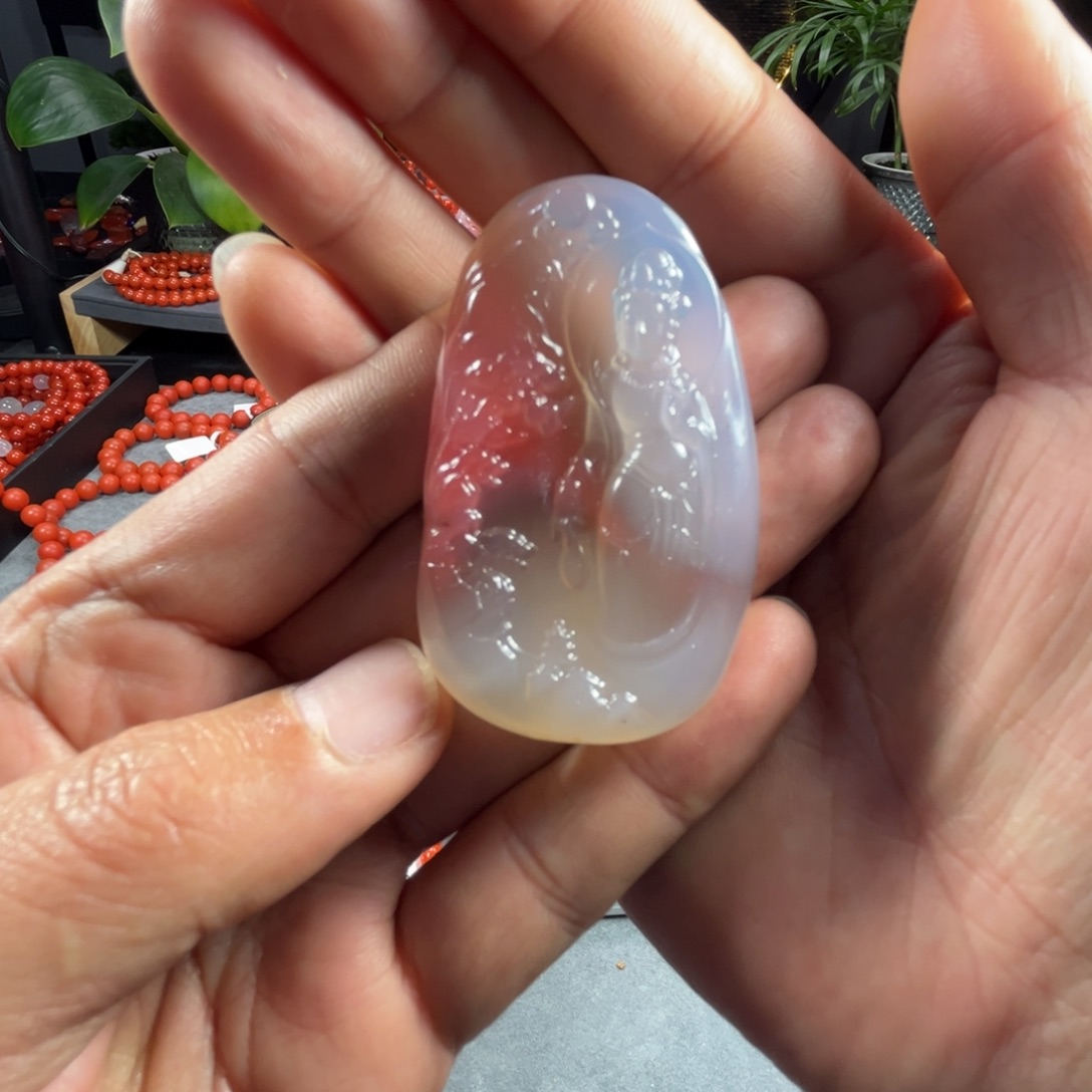 南红玛瑙手链未镶嵌老*