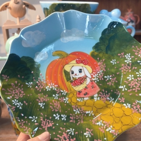 炉景德镇釉下手绘陶瓷 