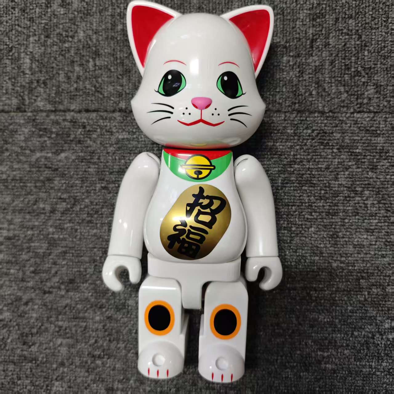 【山】bearbrick 积木熊 白猫耳招福 400%