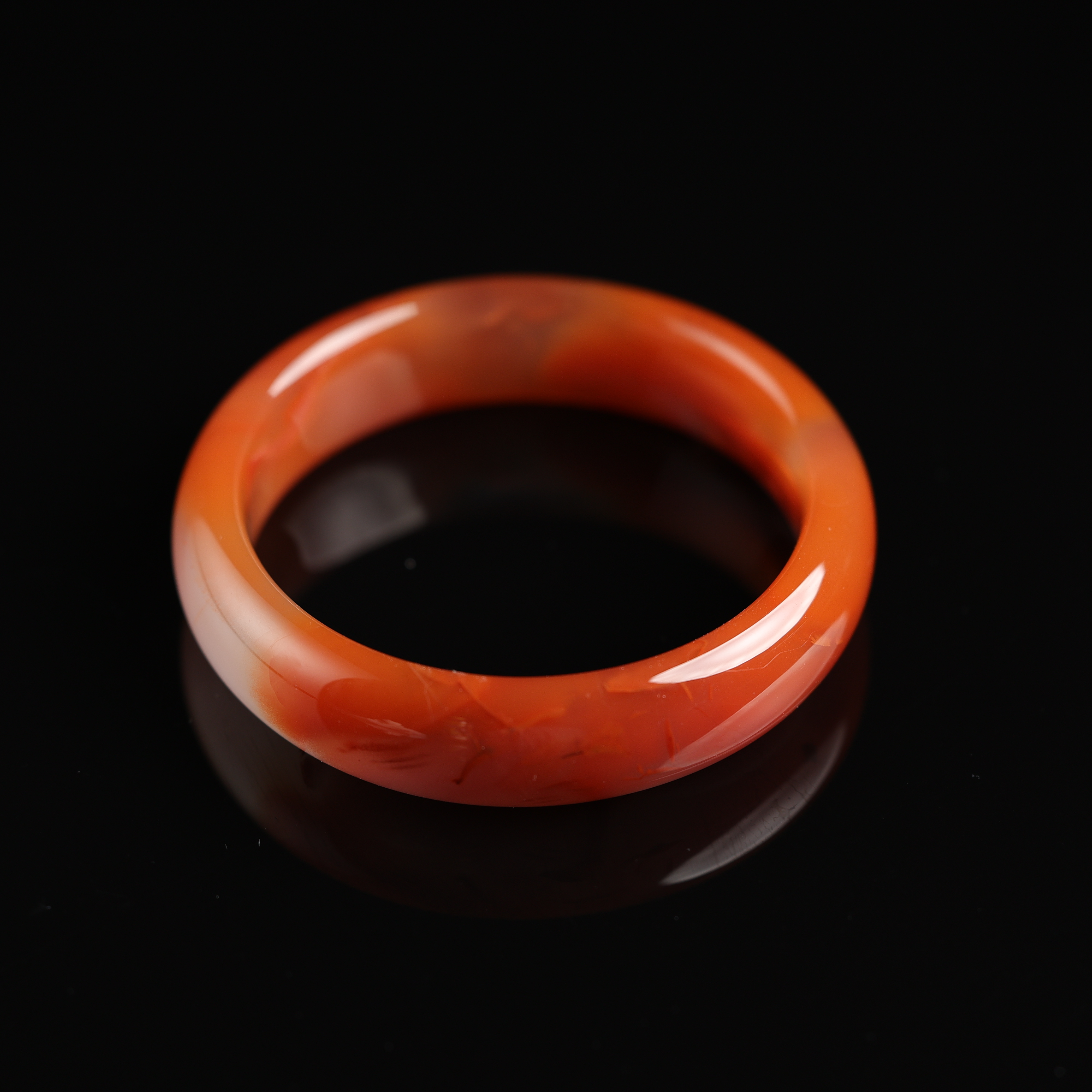 一团和气 | 珍藏级精品冰飘南红手镯59圈口（1）