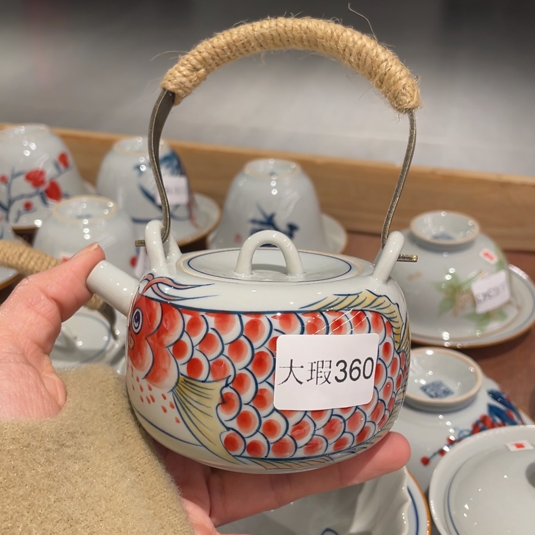 有瑕釉下彩纯手绘