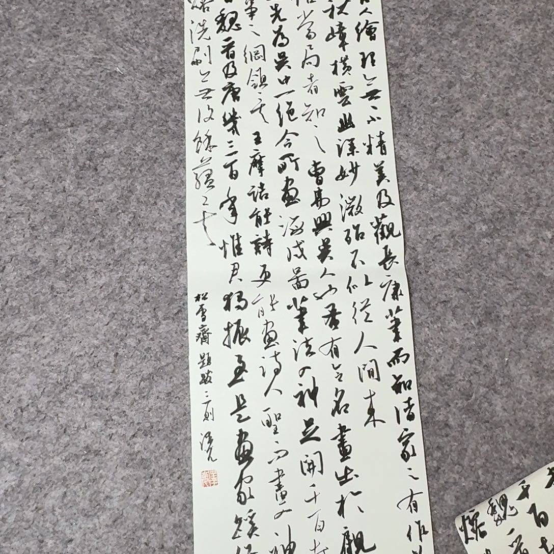书法国展书家廖老师70×24
