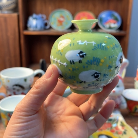 瓦当景德镇釉下手绘陶瓷