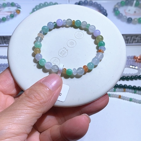 翡翠未镶嵌手链14