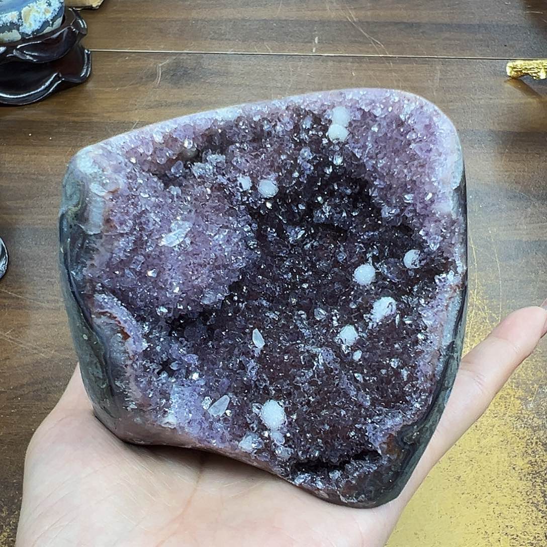 紫晶摆件未镶嵌晶体