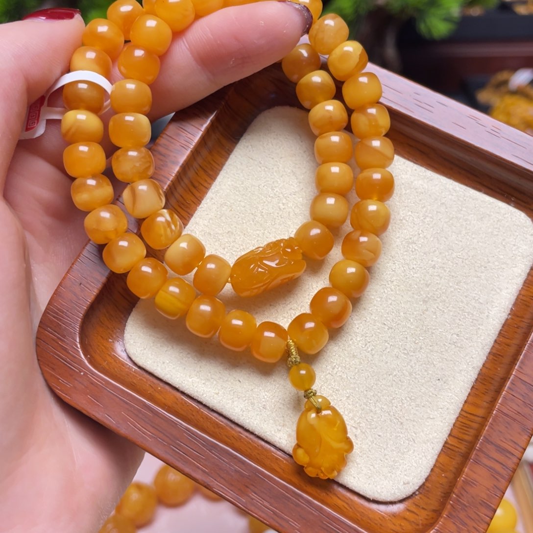 蜜蜡手链未镶嵌手串