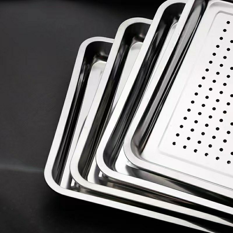 长方形304不锈钢蒸盘加厚蒸饭车专用盘蒸箱蒸饭柜专用蒸盘