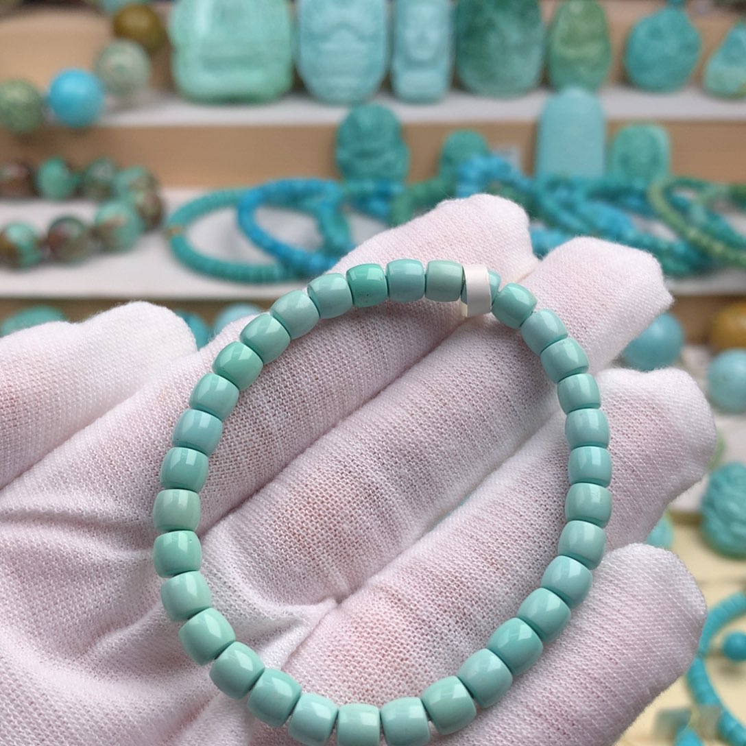 未镶嵌绿松石珠宝奇石卡5.2