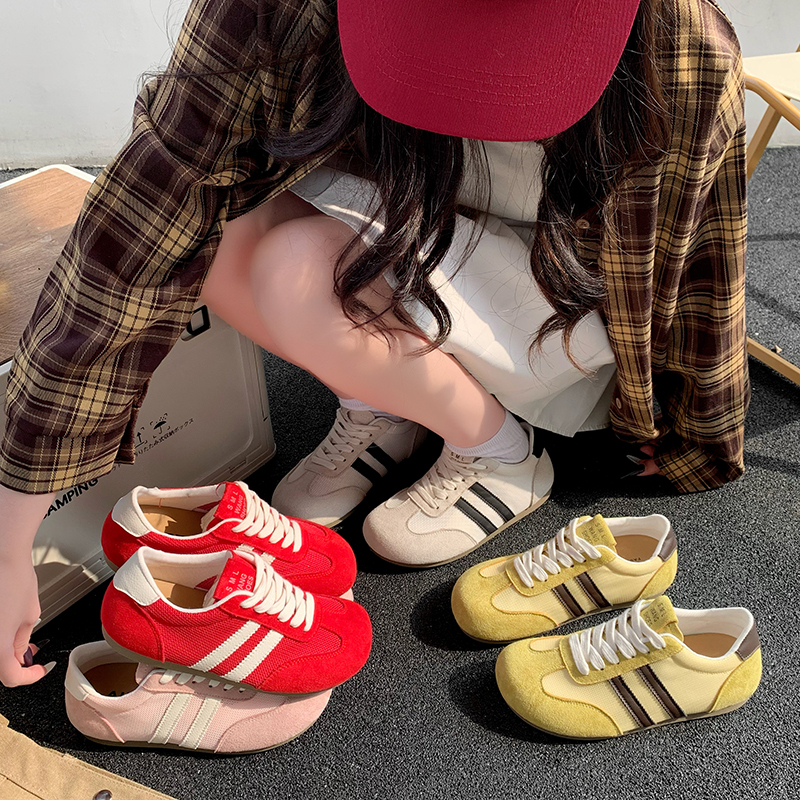 【25春夏系列】时尚休闲鞋耐磨休闲鞋网面运动风透气鞋阿甘鞋