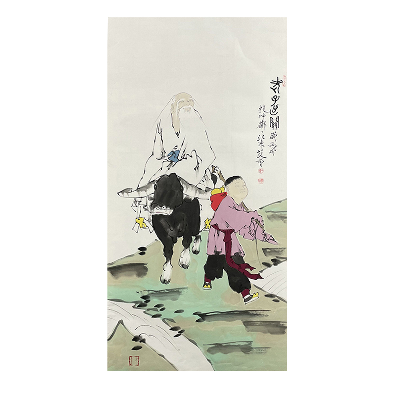 c-2424范曾 人物托底 68*136cm