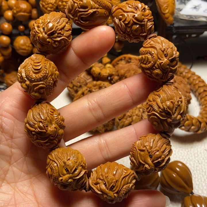 【闪购商品】橄榄核手串/手链骑****行手工九龙