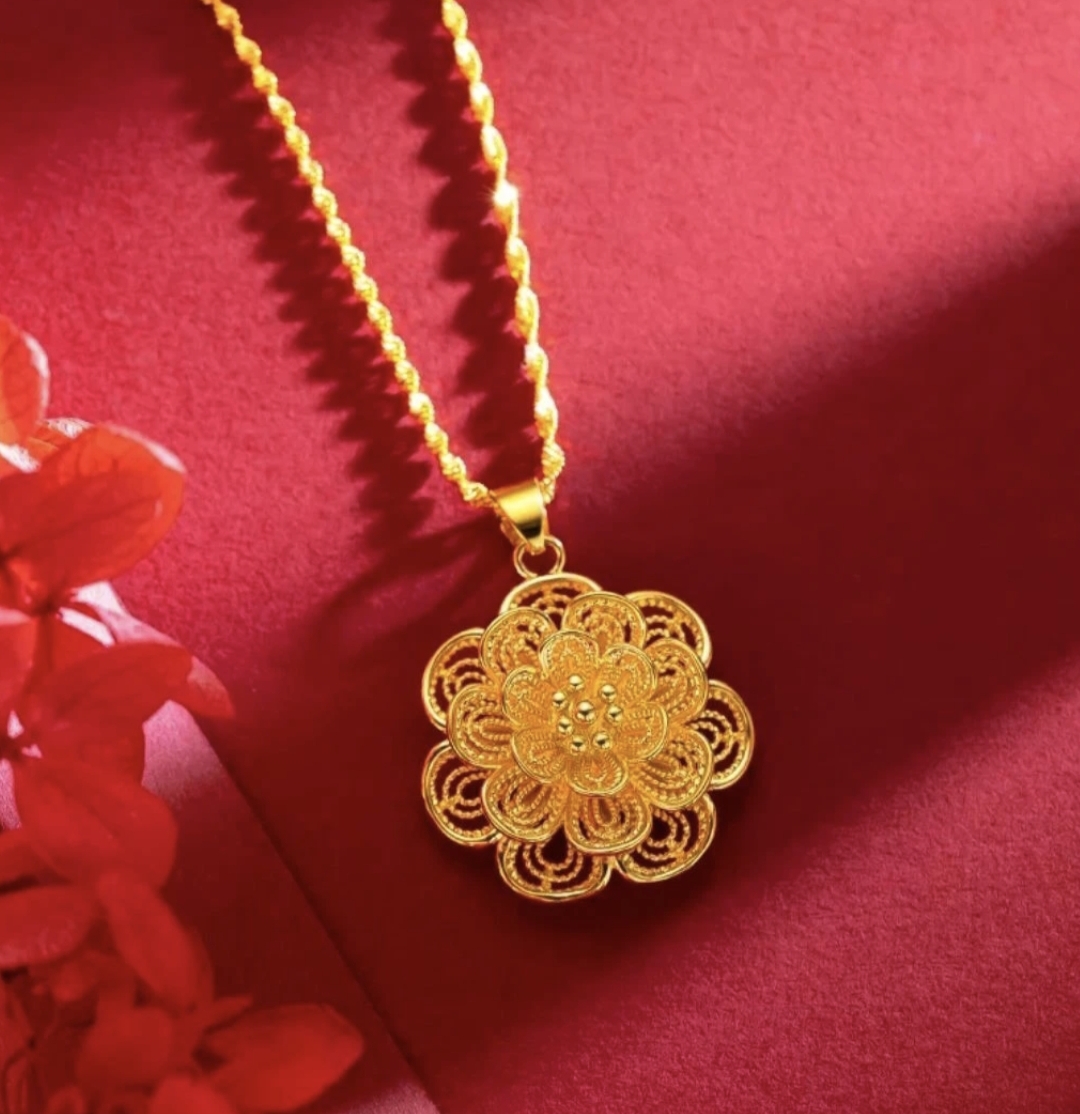 合金项链 网红新款【太阳花】项链轻奢时尚潮流百搭精美气质