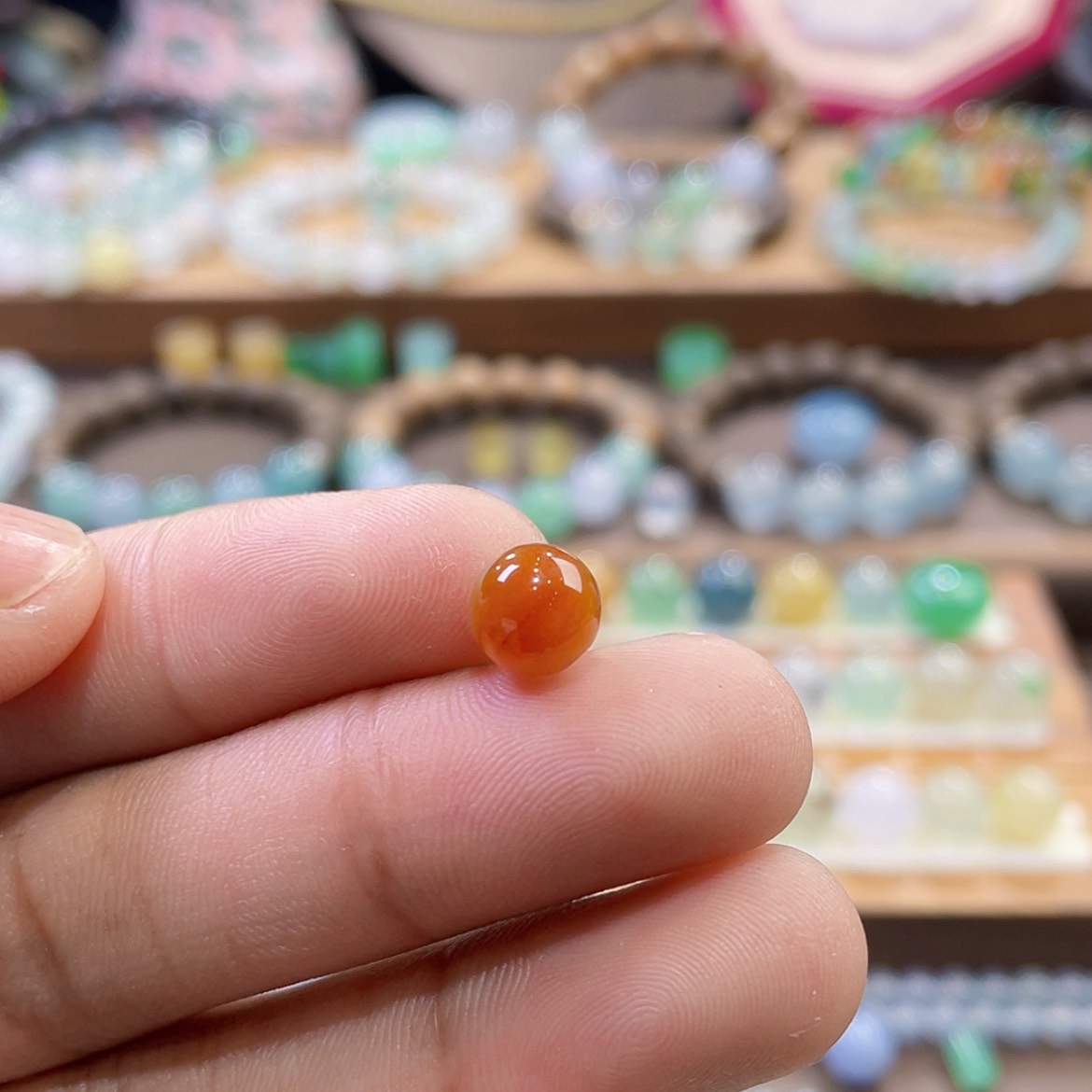 【闪购商品】翡翠颈饰未镶嵌红翡