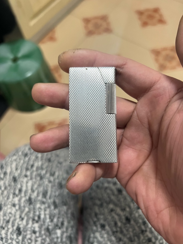 麦穗纹便携煤油打火机银色