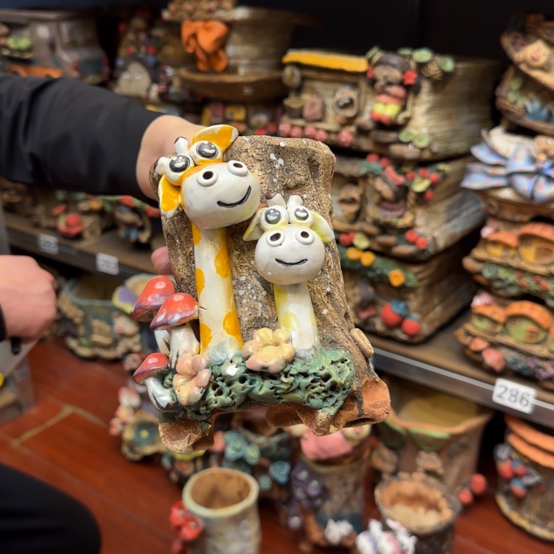 【闪购商品】陶瓷小****饼粗陶手捏