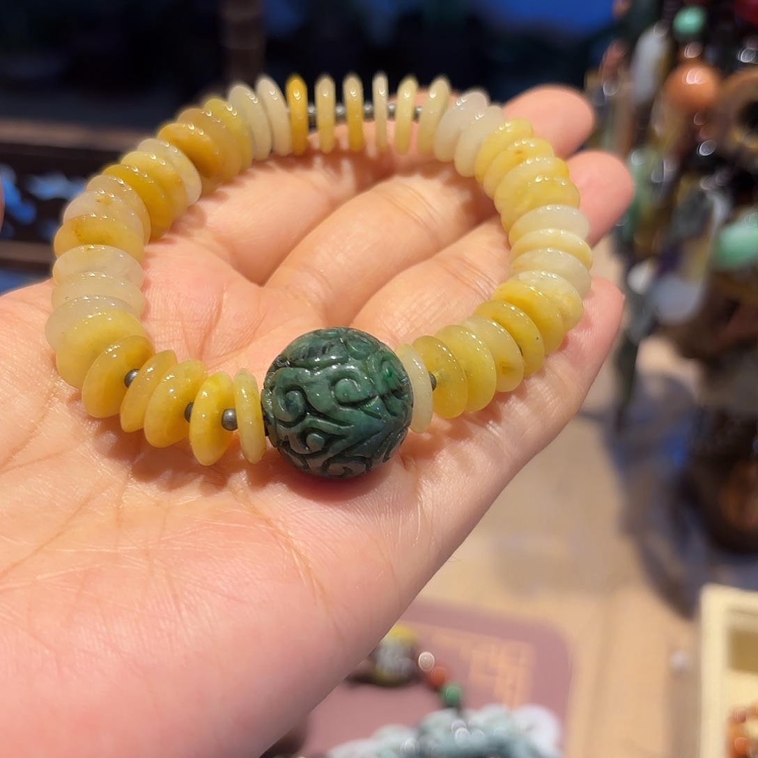 翡翠未镶嵌颈饰原创