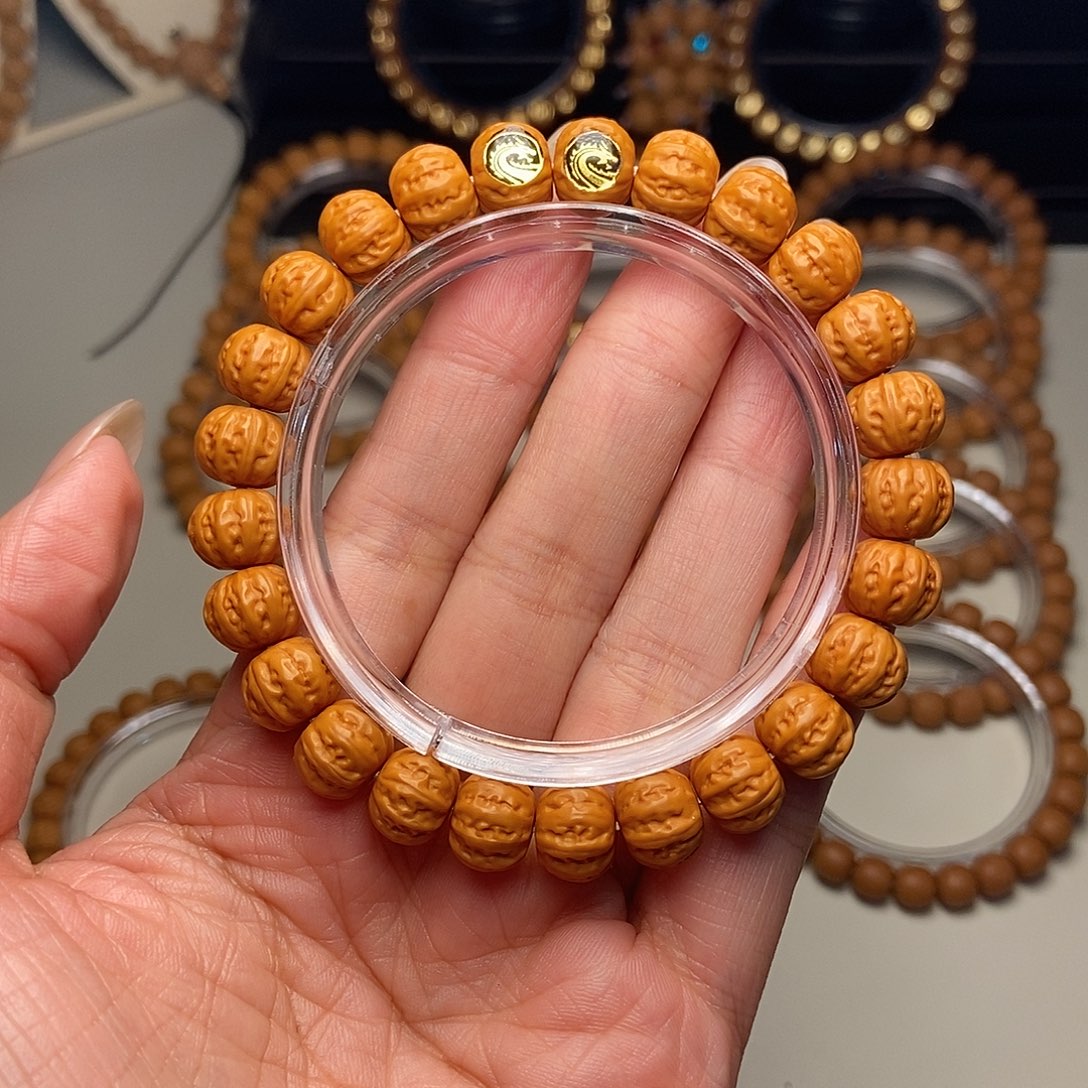 猴头核桃手串全品双标京八楞尺寸10左右