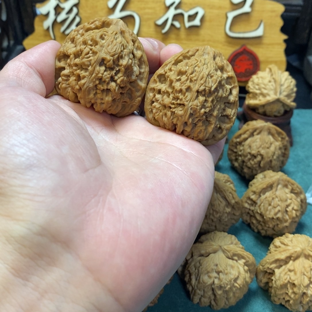 文玩核桃把件南将石41全品