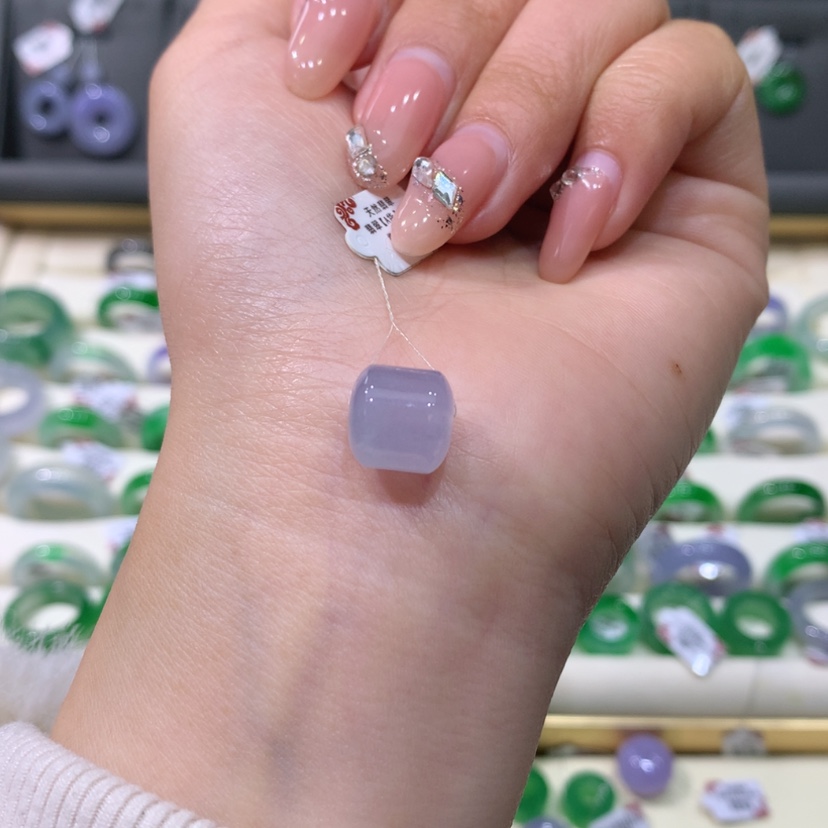 【闪购商品】翡翠戒指未镶嵌冰紫路路通