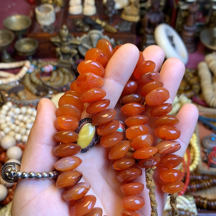 星月菩提吊坠藏传喜马拉雅艺术品