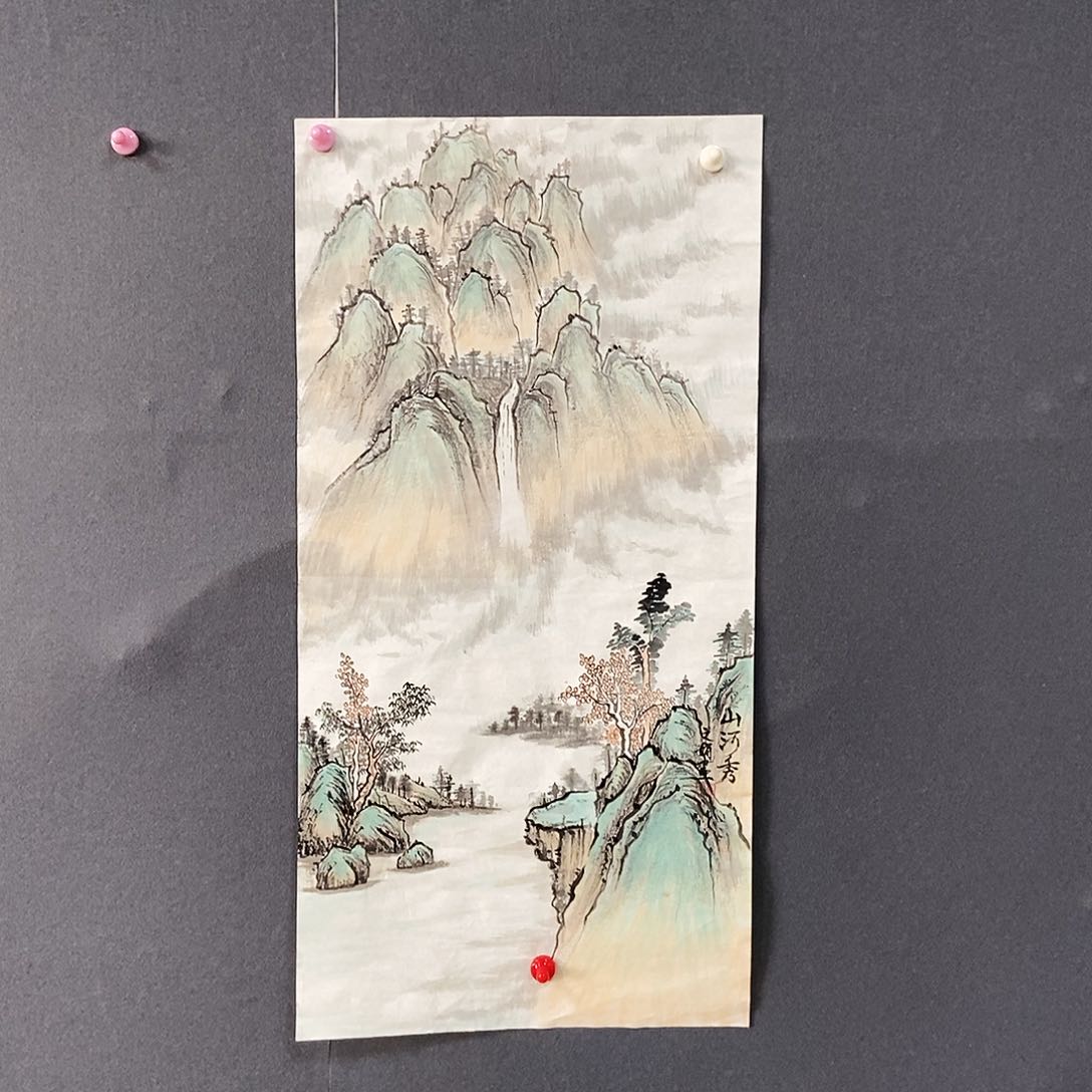 国画34/68雒文娟手绘画心